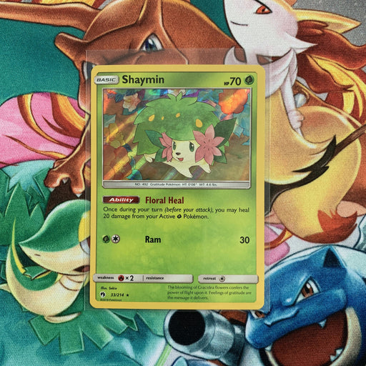 Card Shaymin 33/214 da coleção Lost Thunder