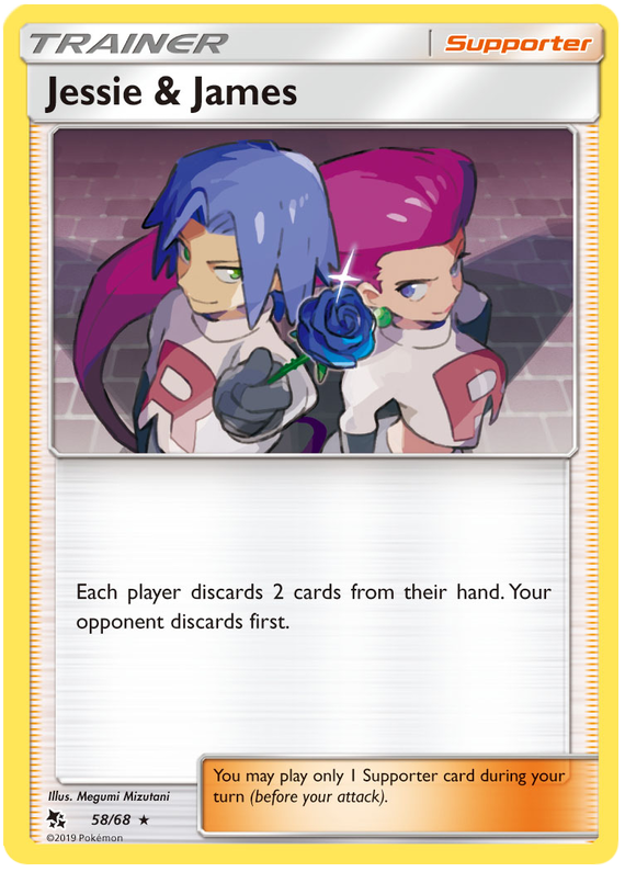 Jessie & James (Holo - 58/68) - Hidden Fates - PokeRand