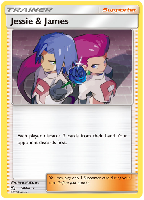 Jessie & James (Holo - 58/68) - Hidden Fates - PokeRand