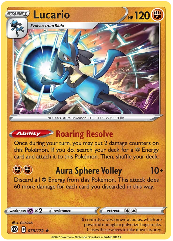 Lucario - Holo - Brilliant Stars - 079/172 - PokeRand