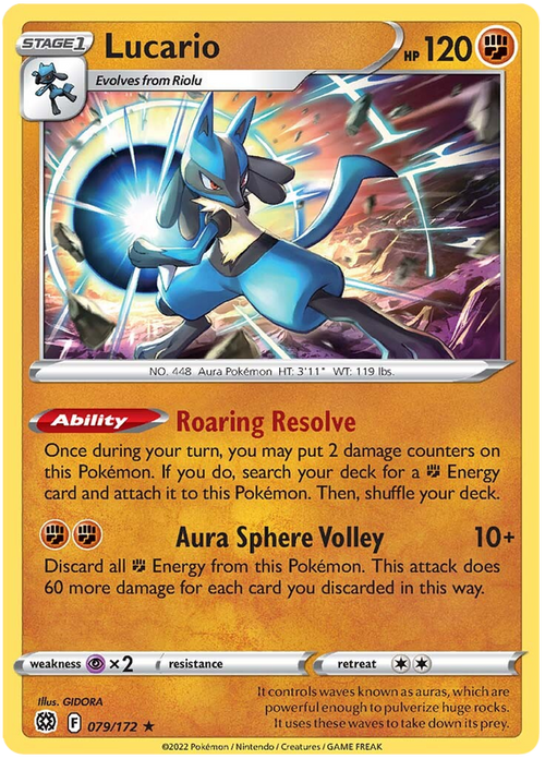 Lucario - Holo - Brilliant Stars - 079/172 - PokeRand