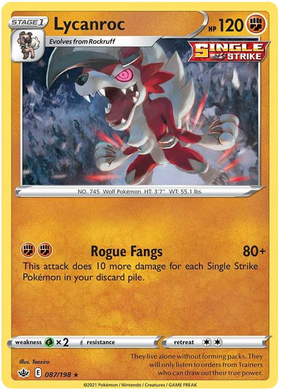 Lycanroc - Holo - (087/198) - Chilling Reign - PokeRand