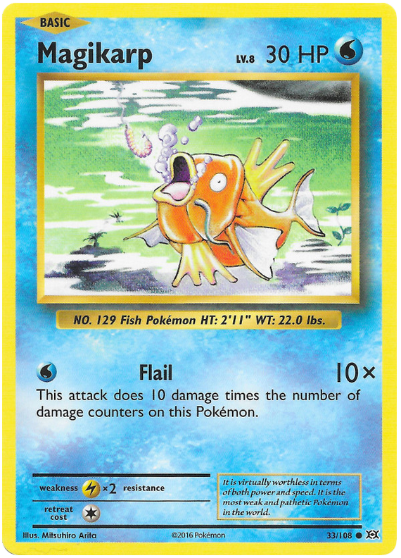 Magikarp - Reverse Holo - (33/108) - Evolutions - PokeRand