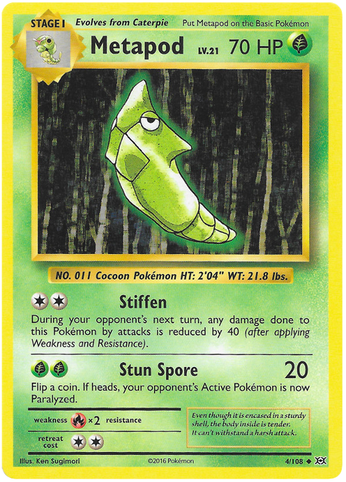 Metapod - Reverse Holo - (4/108) - Evolutions - PokeRand