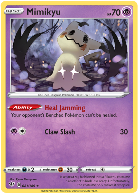 Mimikyu - Holo (Promo Version) - Darkness Ablaze - 081/189 - PokeRand