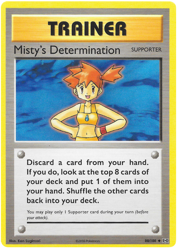 Misty's Determination - Reverse Holo - (80/108) - Evolutions - PokeRand