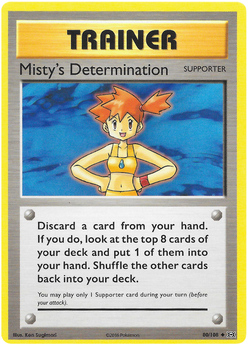 Misty's Determination - Reverse Holo - (80/108) - Evolutions - PokeRand