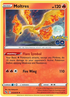 (012/078) Moltres - Holo - Pokemon GO - PokeRand