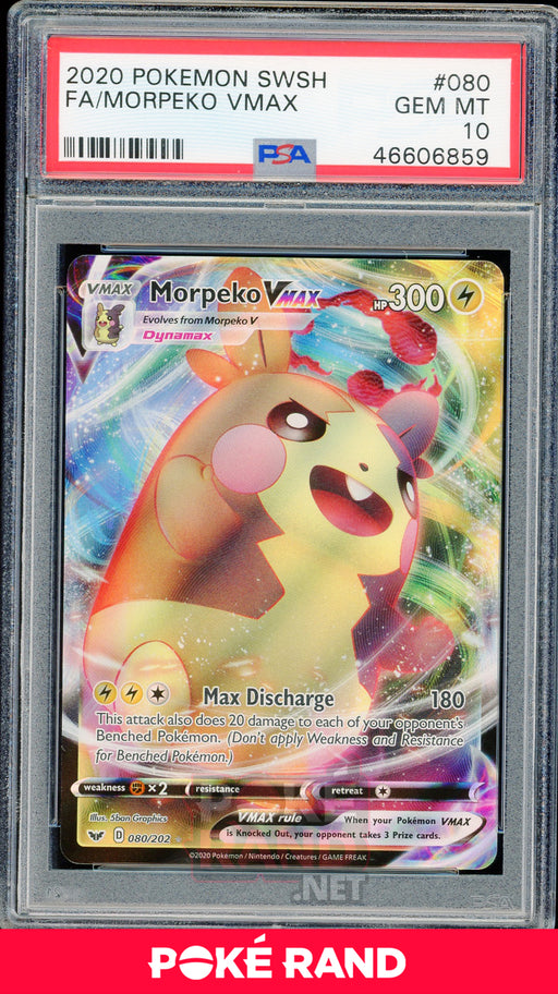 Pokémon Morpeko V Pokemon Gold Foil Card 079/202 HP170