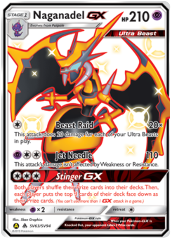 Naganadel GX (SV63/SV94) - Hidden Fates (Shiny Vault) - PokeRand