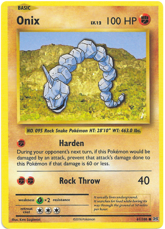 Onix - Reverse Holo - (61/108) - Evolutions - PokeRand