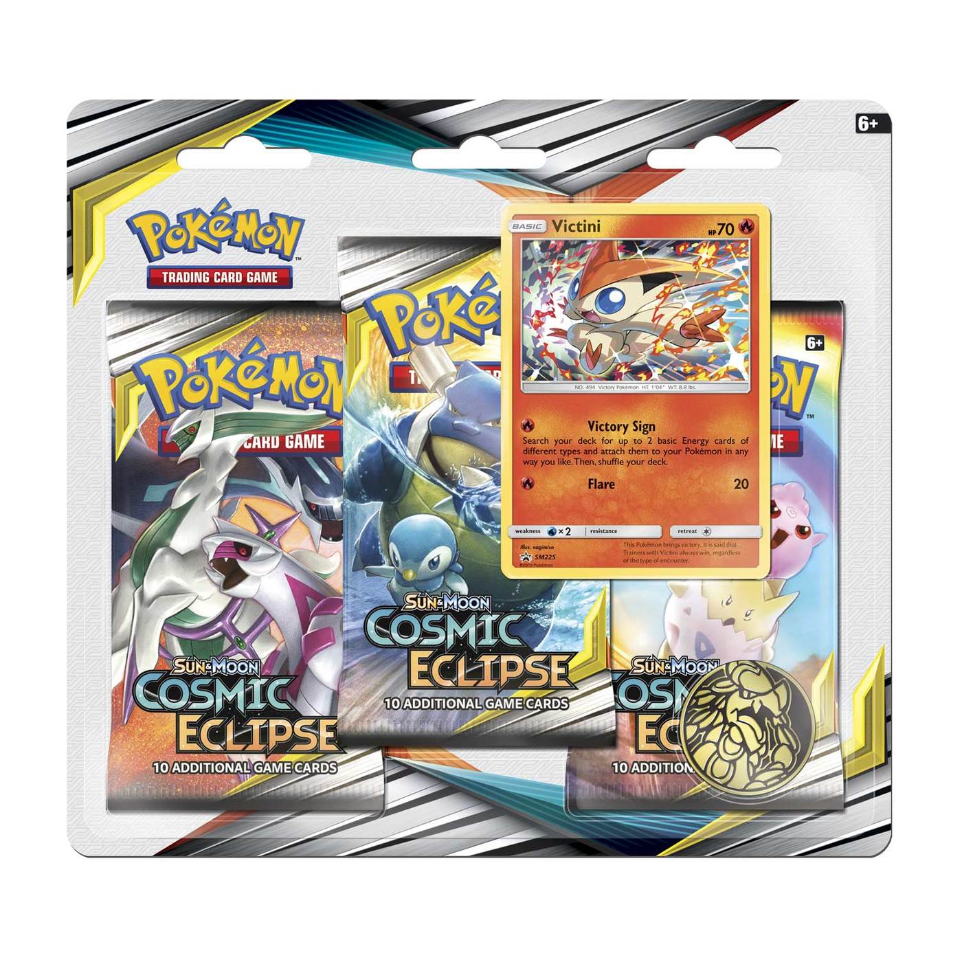 3 Pack Blister (Victini) - Cosmic Eclipse - PokeRand