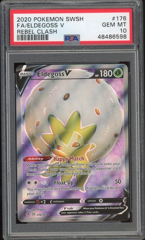 Eldegoss V - Full Art (PSA 10) - Rebel Clash 176/192 - PokeRand