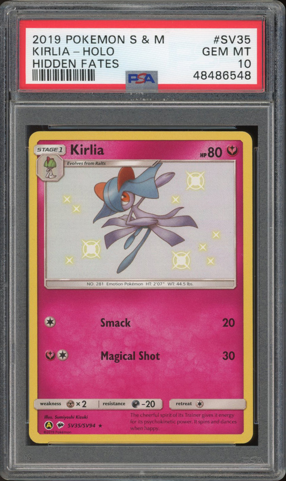 Kirlia - Holo (PSA 10) - Hidden Fates SV35/SV94 - PokeRand