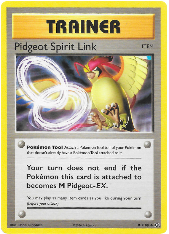 Pidgeot Spirit Link - Reverse Holo - (81/108) - Evolutions - PokeRand