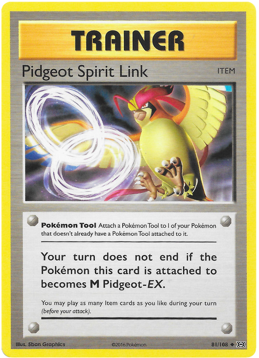 Pidgeot Spirit Link - Reverse Holo - (81/108) - Evolutions - PokeRand