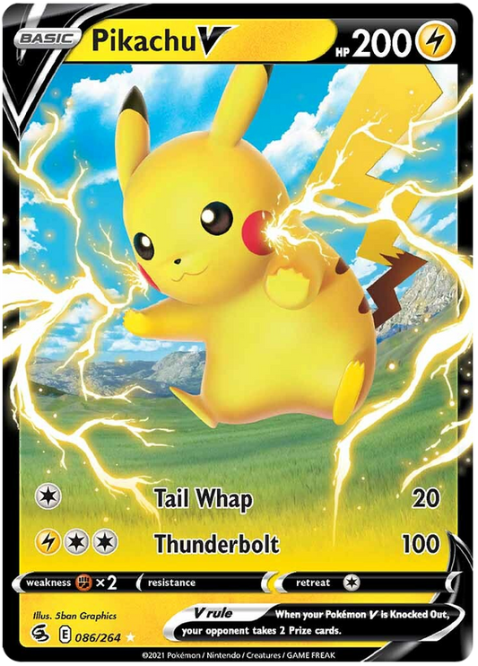 (086/264) Pikachu - V - Fusion Strike - PokeRand