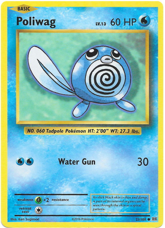 Poliwag - Reverse Holo - (23/108) - Evolutions - PokeRand