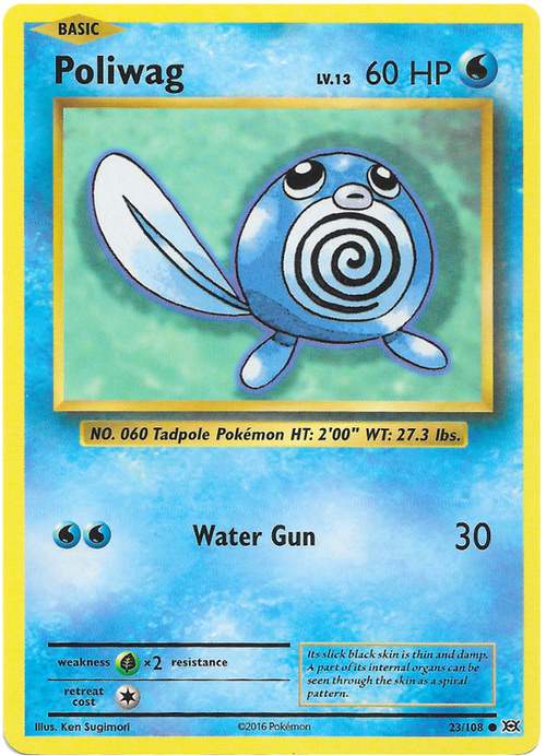 Poliwag - Reverse Holo - (23/108) - Evolutions - PokeRand