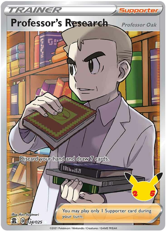 Professor's Research - Full Art - Celebrations (25th Anniversary) 024/025 - PokeRand