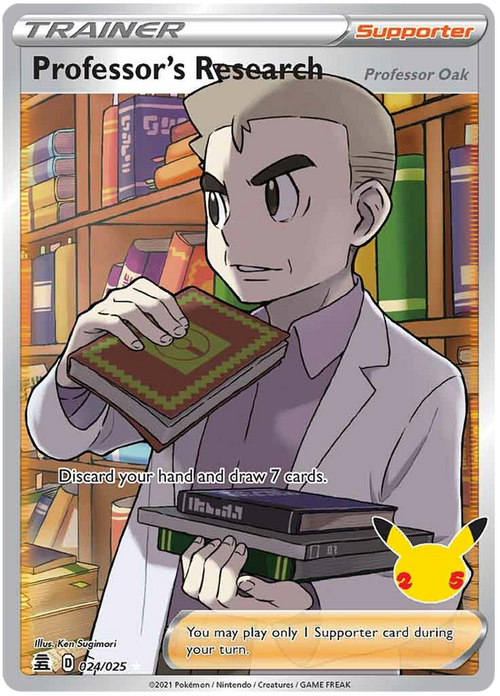 Professor's Research - Full Art - Celebrations (25th Anniversary) 024/025 - PokeRand