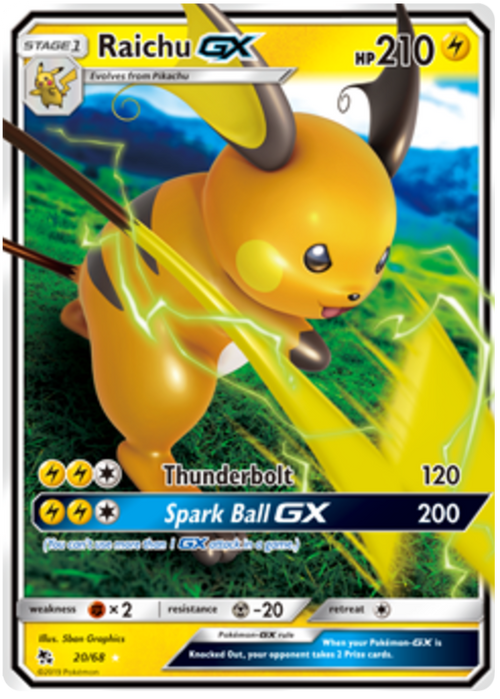 Raichu GX (20/68) - Hidden Fates - PokeRand