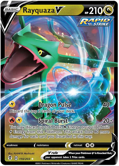 (110/203) Rayquaza - V - Evolving Skies - PokeRand