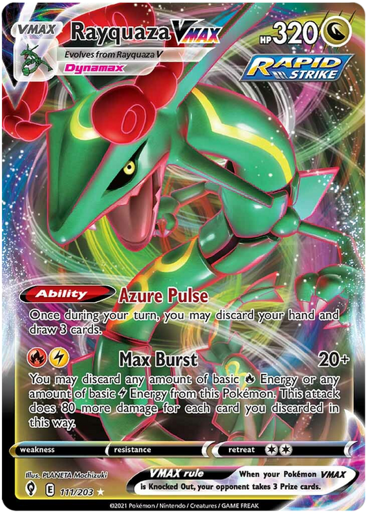 (111/203) Rayquaza - VMAX - Evolving Skies - PokeRand