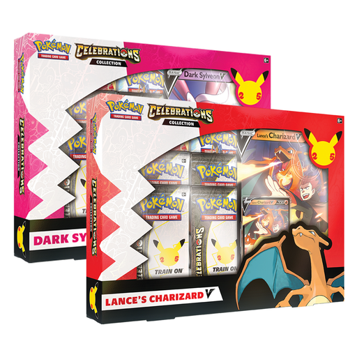 (PRE-ORDER) Celebrations Collection Box (25th Anniversary) Lance’s Charizard V/Dark Sylveon V - PokeRand