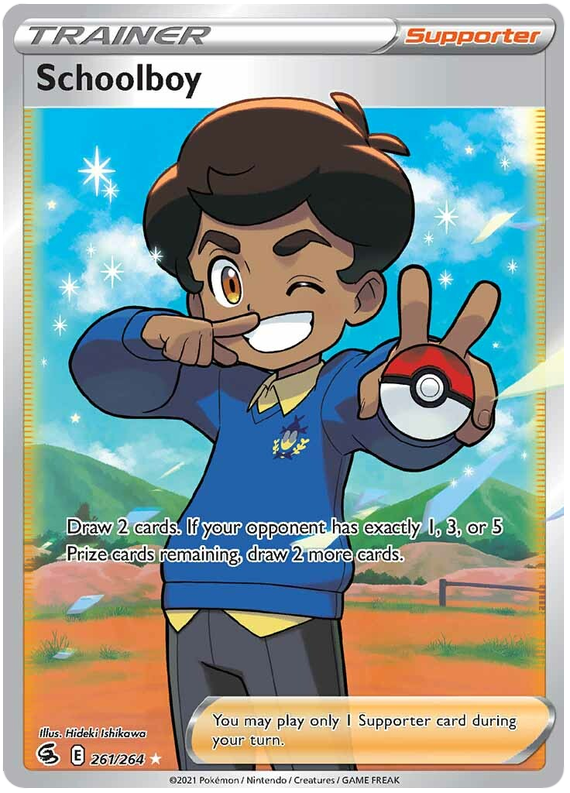 (261/264) Schoolboy - Full Art - Fusion Strike - PokeRand