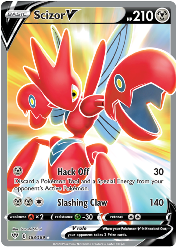 Scizor V (183/189) - Darkness Ablaze - PokeRand