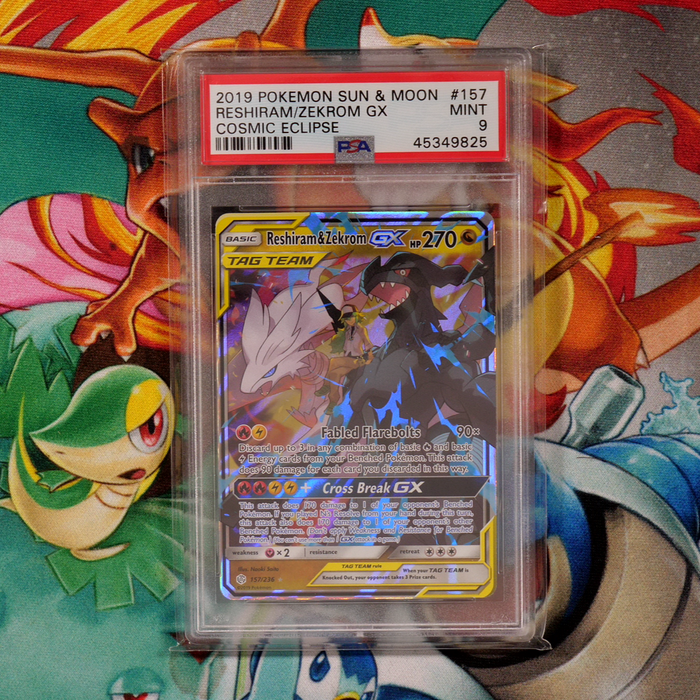 Reshiram & Zekrom GX - Cosmic Eclipse Pokémon card 157/236
