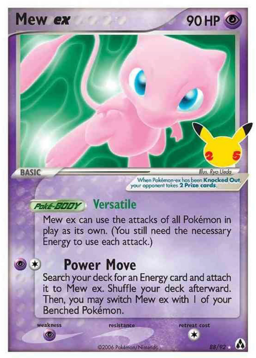 Mew Ex - Holo - Celebrations Classic Collection (25th Anniversary) 88/92 - PokeRand