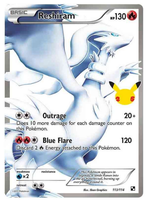 Reshiram - Holo - Celebrations Classic Collection (25th Anniversary) 113/114 - PokeRand