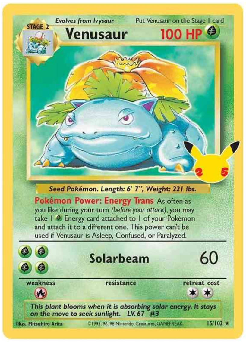 Venusaur - Holo - Celebrations Classic Collection (25th Anniversary) 15/102 - PokeRand