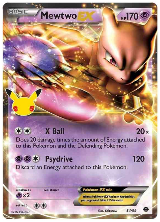 Mewtwo EX - Holo - Celebrations Classic Collection (25th Anniversary) 54/99 - PokeRand