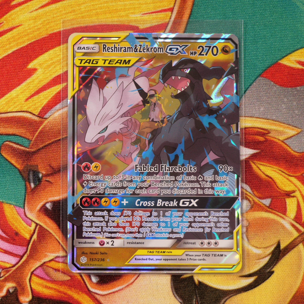 Reshiram & Zekrom GX (157/236) - Cosmic Eclipse - PokeRand