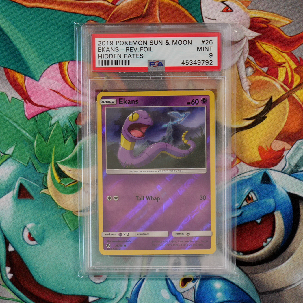 Ekans - Reverse Holo (26/68) - PSA 9 - Hidden Fates - PokeRand