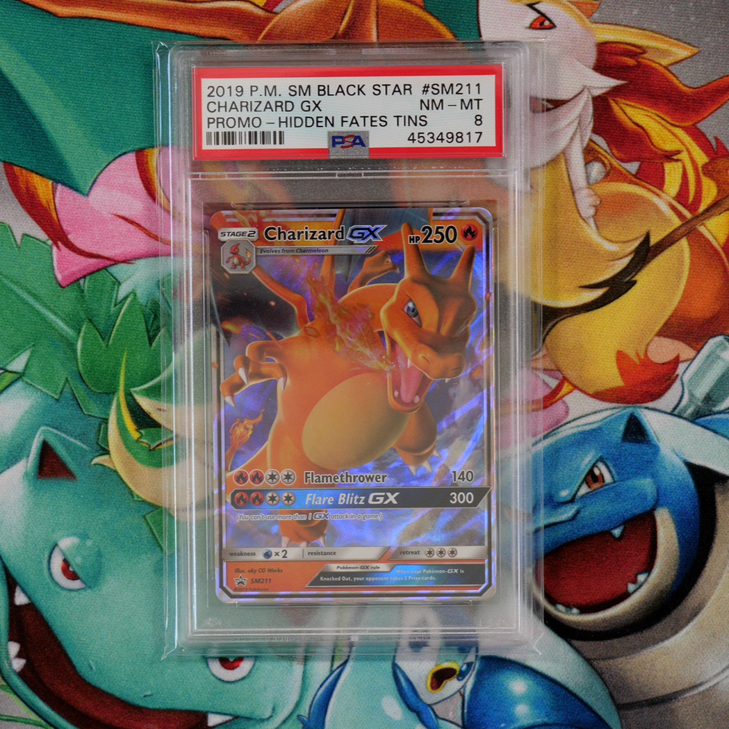 Charizard GX (SM211) - PSA 8 - Hidden Fates Promo - PokeRand