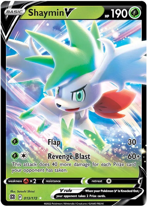 Shaymin V 013/172 Pokemon 2022 Full Art Brilliant Stars