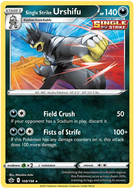 Single Strike Urshifu - Holo - (108/198) - Chilling Reign - PokeRand