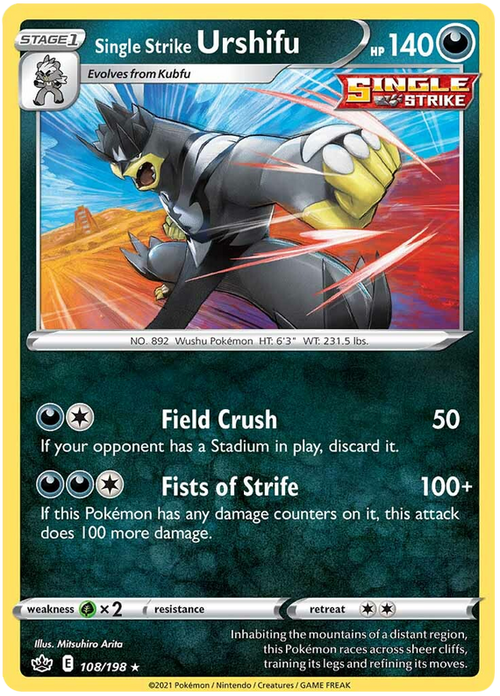 Single Strike Urshifu - Holo - (108/198) - Chilling Reign - PokeRand