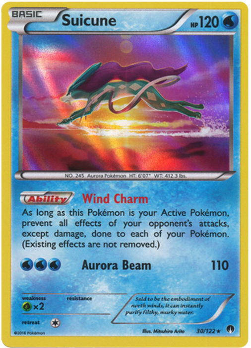 Suicune - Rev. Holo (30/122) - Breakpoint - PokeRand