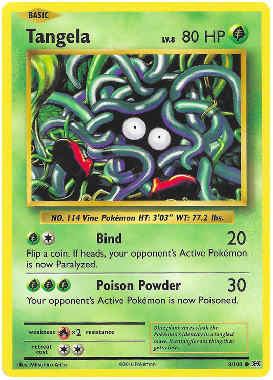 Tangela - Reverse Holo - (8/108) - Evolutions - PokeRand