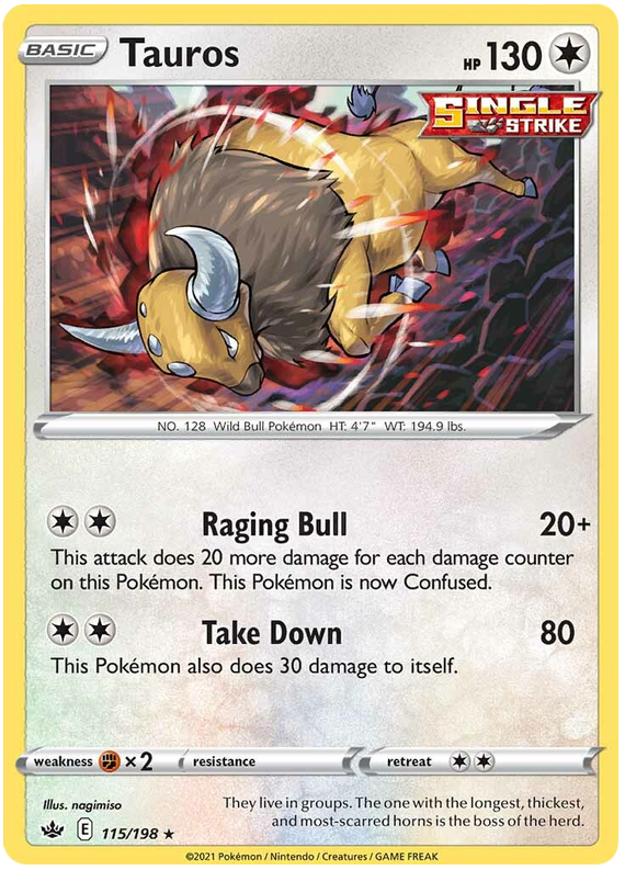 Tauros - Holo - (115/198) - Chilling Reign - PokeRand