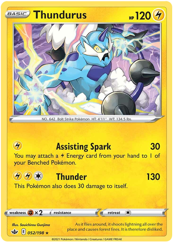 Thundurus - Holo - (052/198) - Chilling Reign - PokeRand