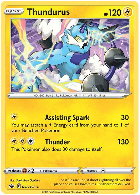 Thundurus - Holo - (052/198) - Chilling Reign - PokeRand