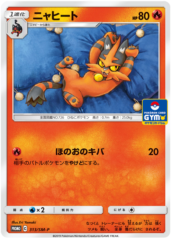 Torracat - Japanese Promo - Non Holo - 313/SM-P - PokeRand