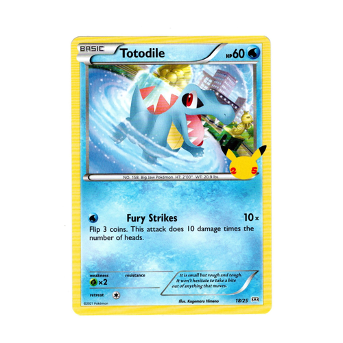 Totodile - NON HOLO - Mcdonalds Collection 2021 - 18/25 - PokeRand