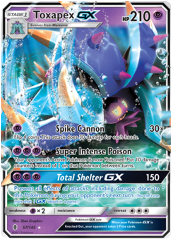 Toxapex GX - Guardians Rising - 57/145 - PokeRand